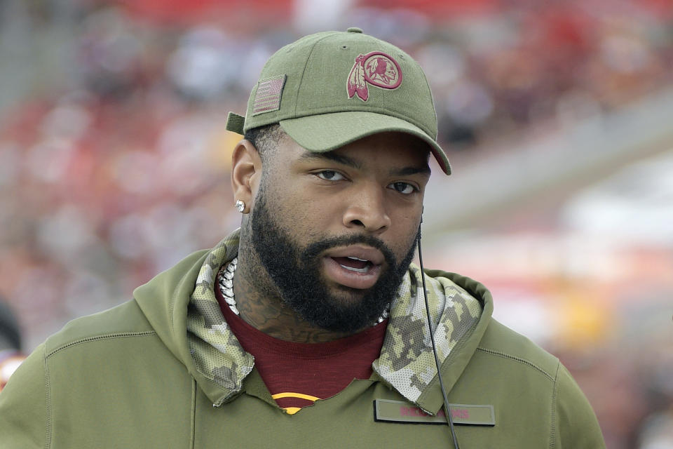 Washington offensive tackle Trent Williams is unhappy with the organization and reportedly won't suit up for the team again. (AP)