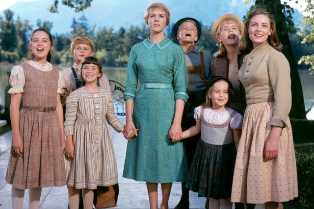 <p>Mary Evans/AF Archive/Everett Collection </p> Julie Andrews (center) and the cast of <i>The Sound of Music</i>, 1965