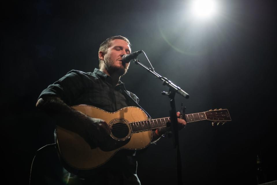 Brian Fallon onstage in 2019. The singer-songwriter plans to isolate on his bus until showtime on his January tour. - Credit: Mondadori Portfolio/GettyImages