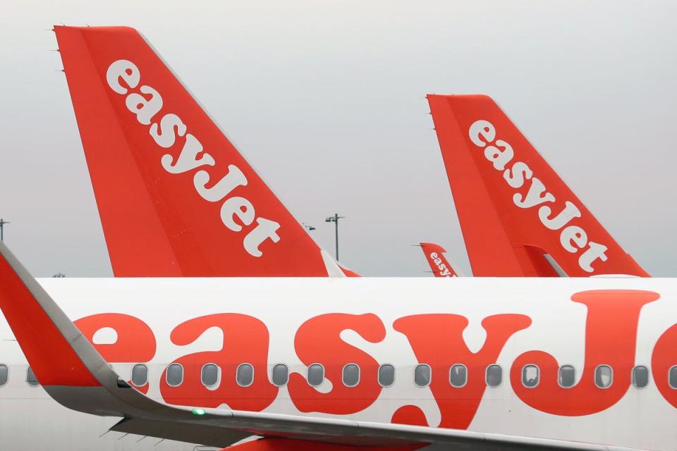 A number of EasyJet flights were held at the runway (Gareth Fuller/PA) (PA Archive)