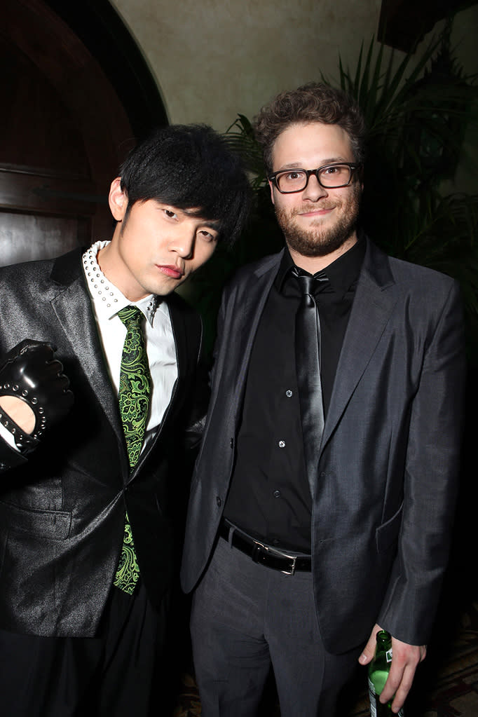 The Green Hornet LA Premiere 2011 Jau Chou Seth Rogen