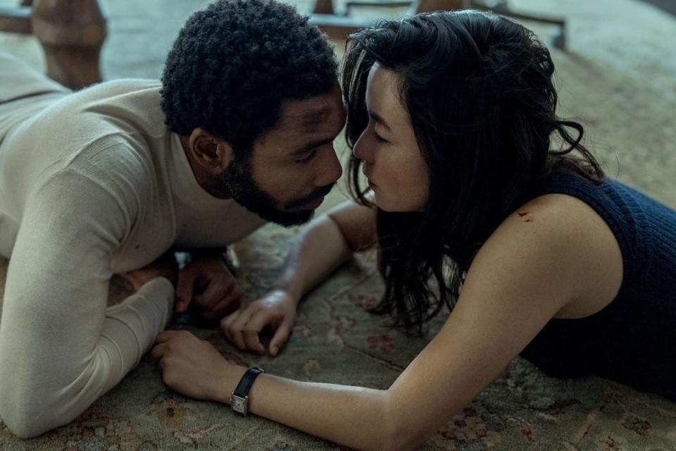 Donald Glover and Maya Erskine in Mr and Mrs Smith (Amazon Prime Video)