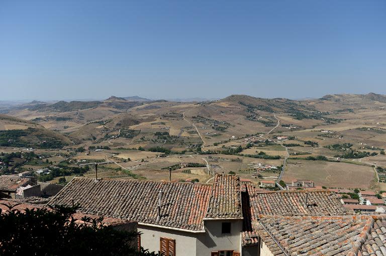 A panoramic view of the village of Gangi in Sicily, 120 kms from Palermo, pictured on August 14, 2014