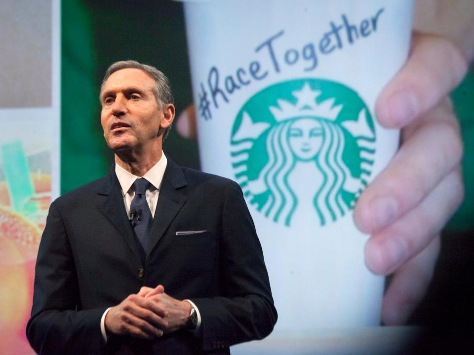 Howard Schultz Starbucks CEO Race Together