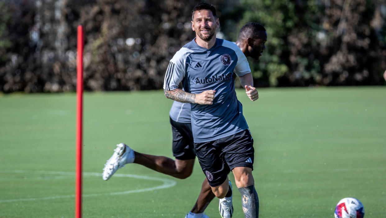  Lionel Messi training with Inter Miami 