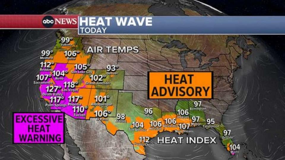 PHOTO: Heat advisory. (ABC News)