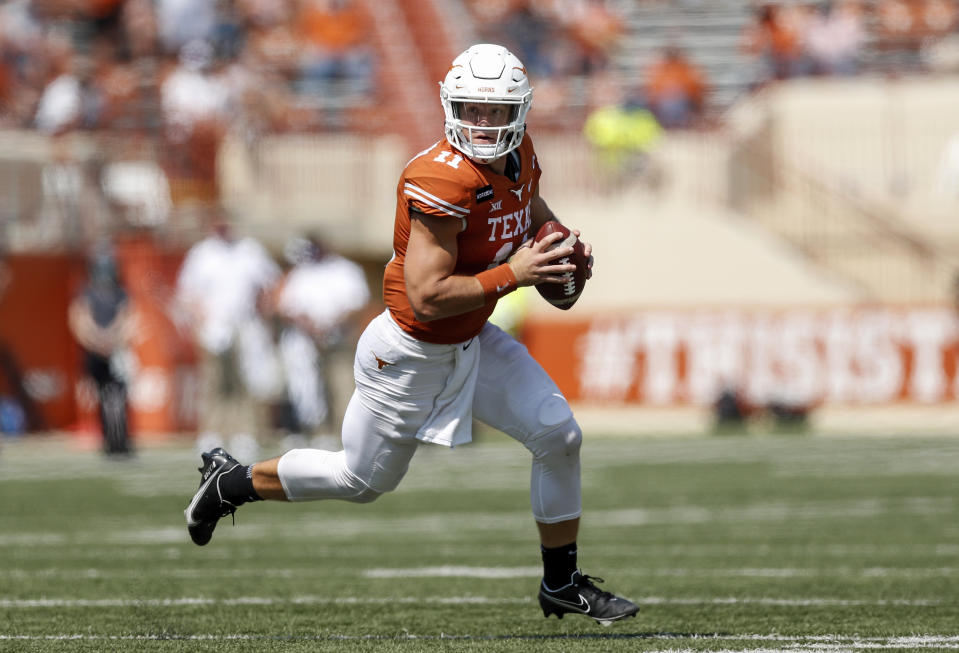 Sam Ehlinger of the Texas Longhorns 