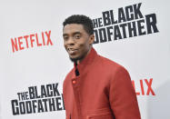 Chadwick Boseman arrives at THE BLACK GODFATHER World Premiere held at the Paramount Theater in Los Angeles, CA on Monday, June 3, 2019. (Photo By Sthanlee B. Mirador/Sipa USA)