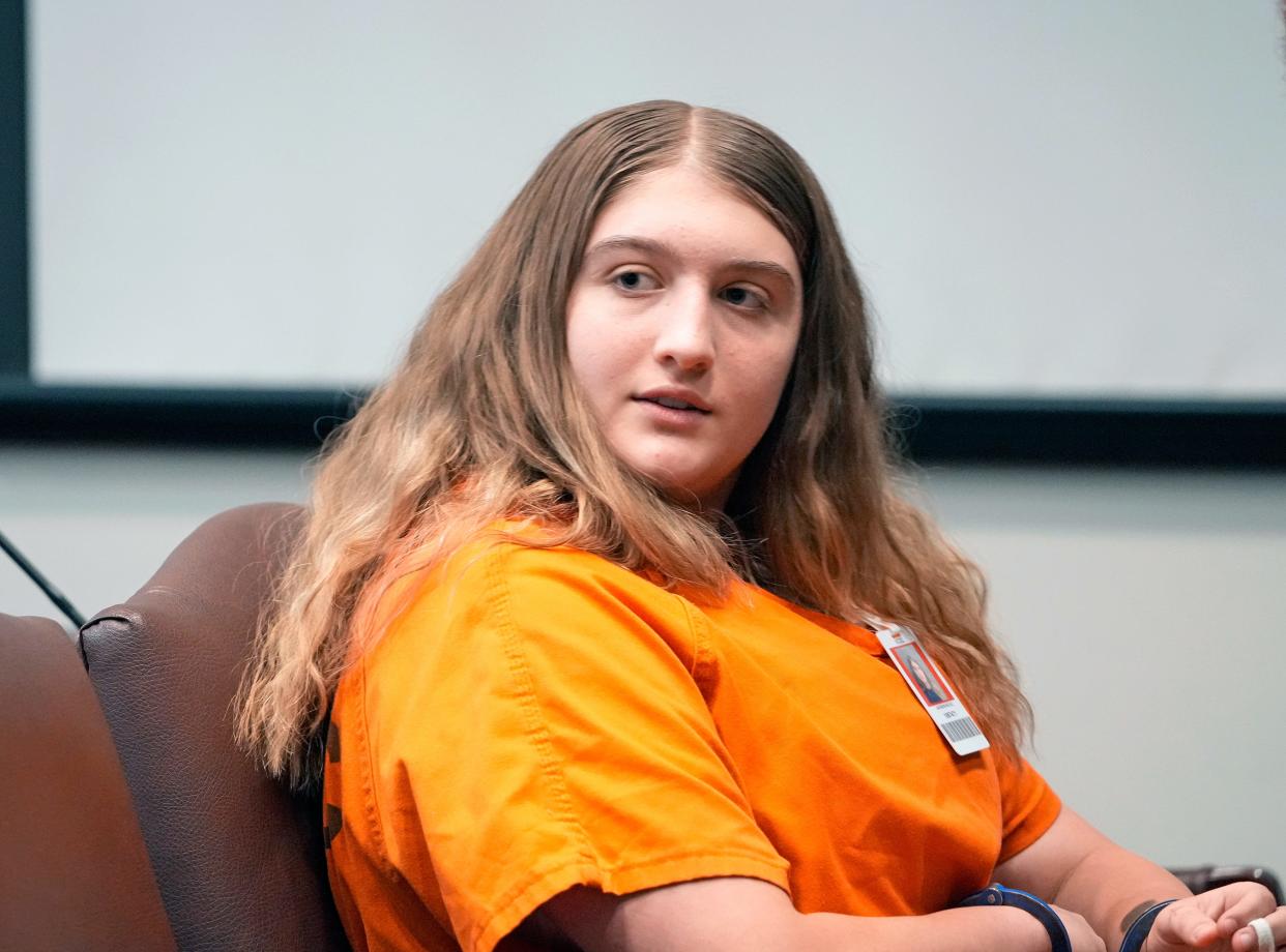 Nicole Jackson-Maldonado during a hearing at the S. James Foxman Justice Center in Daytona Beach, Thursday, Sept. 15, 2022.