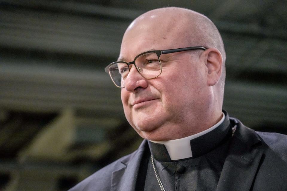 The Most Rev. Richard G. Henning, bishop of the Diocese of Providence, says Catholics must still fast and abstain from meat on Ash Wednesday, even though it coincides with Valentine's Day this year.