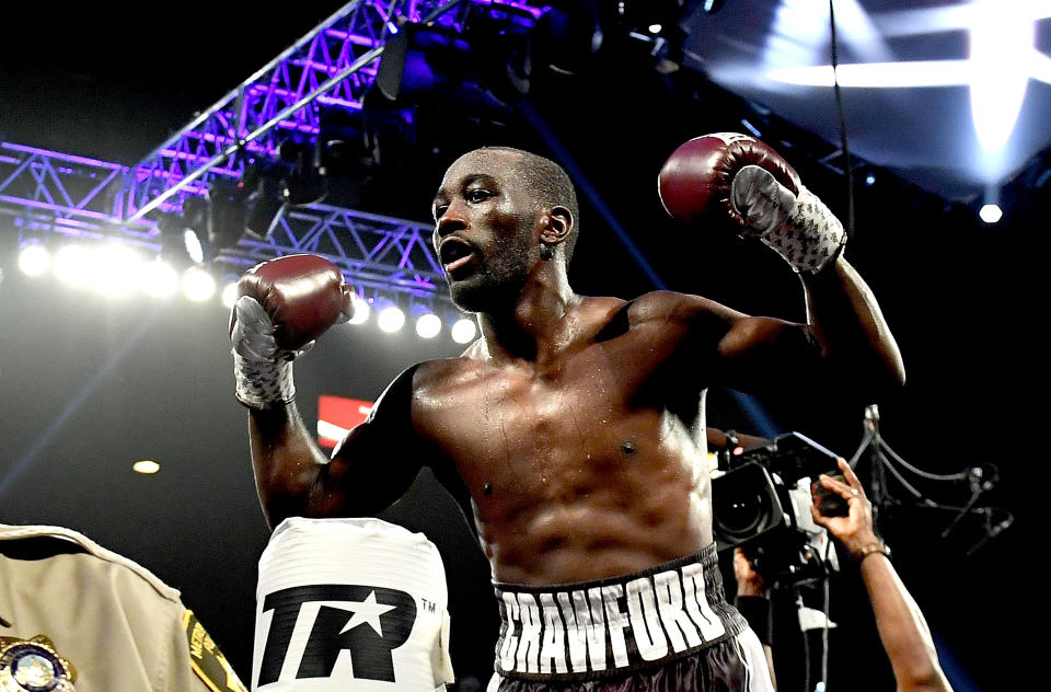 Terence Crawford is unbeaten in 34 professional fights, but hasn’t faced the type of elite opposition other fighters of his caliber dealt with in their Hall of Fame careers. (Getty Images)