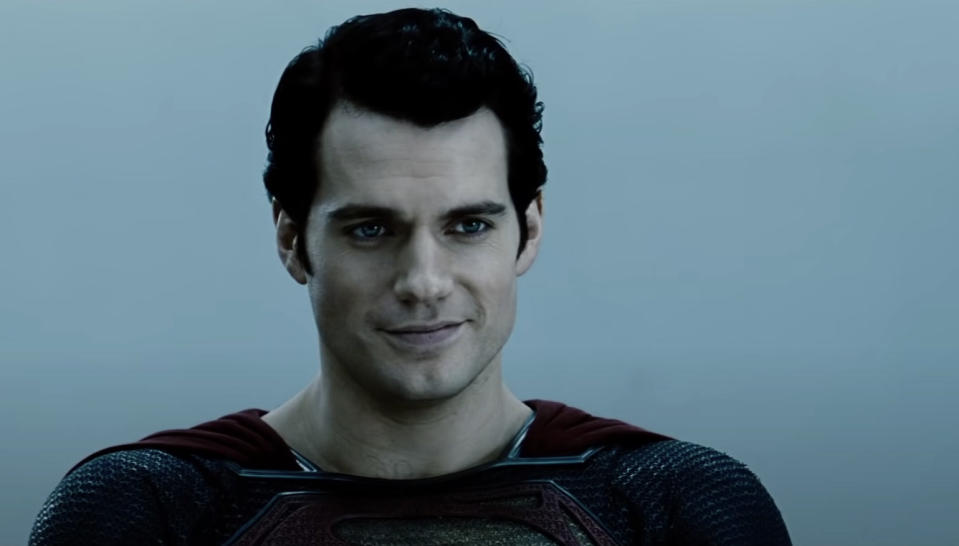 Henry Cavill's Superman smiling