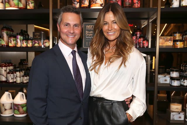 <p>Sylvain Gaboury/Patrick McMullan via Getty</p> Scott Litner and Kelly Bensimon attend WEN By Chaz Dean Tool Launch at Chaz Dean Studio on October 18, 2023 in New York City.