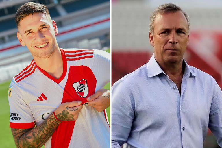 Rodrigo Villagra y Andrés Fassi; parecía que la salida del mediocampista de Talleres hacia River había sido en términos muy amistosos, pero el presidente de la T fustigó al futbolista de 22 años.