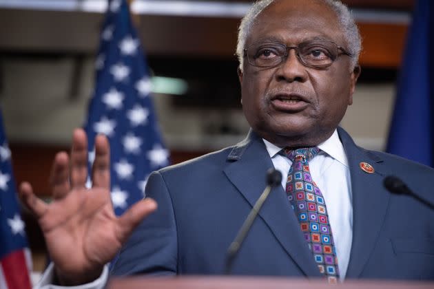 House Majority Whip James Clyburn (D-S.C.) has said getting insurance coverage to low-income uninsured people in non-expansion states should be a top priority, especially given the potential to address racial inequities. (Photo: SAUL LOEB via Getty Images)