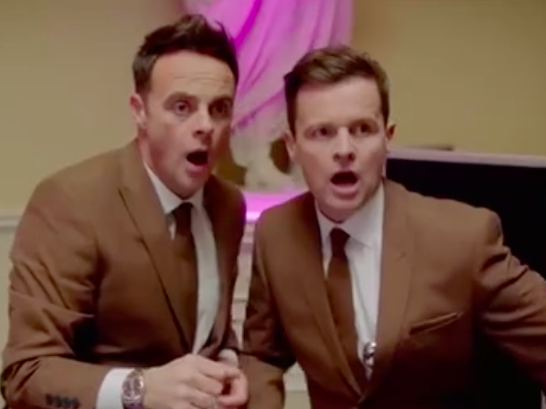 Ant and Dec in Saturday Night Takeaway's 'Men in Brown' sketch: ITV