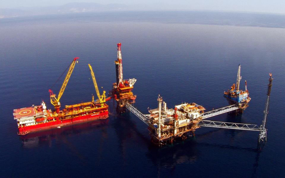 Energean site in the North Aegean Sea