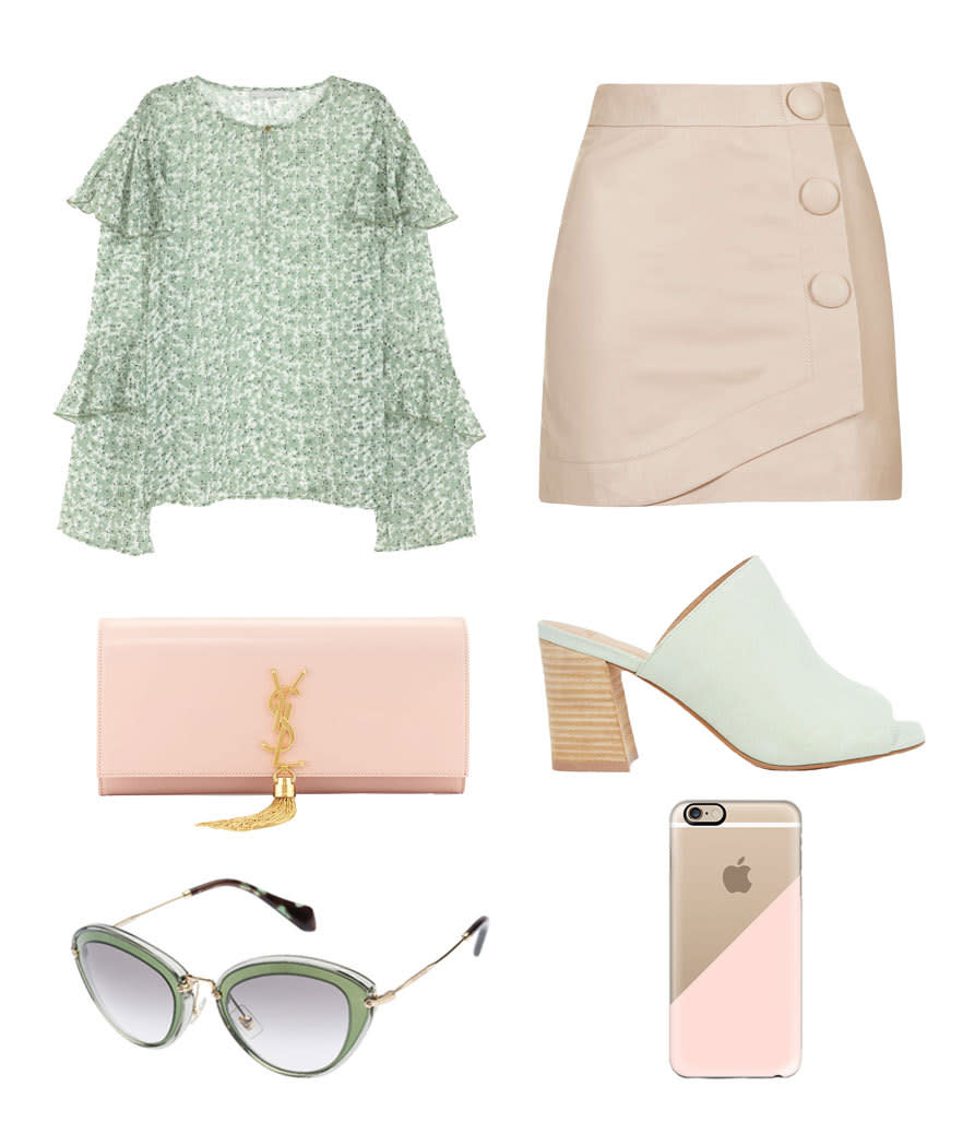 Blush pink and mint green - Girls’ night out