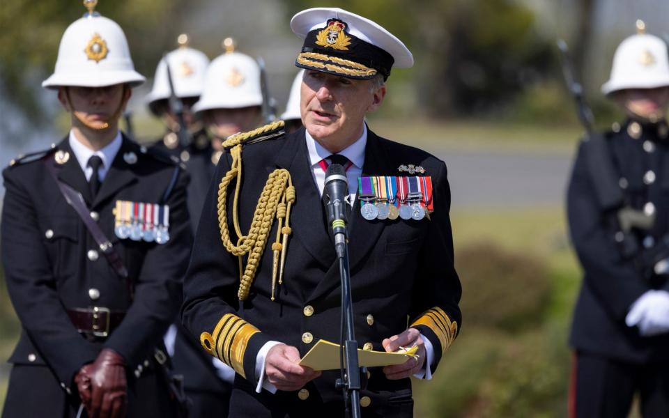 Adml Radakin said Britain was committed to a "free and open Indo-Pacific" - ROYAL NAVY