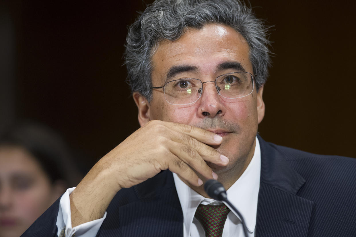 Solicitor General nominee Noel Francisco testifies at the Senate Judiciary Committee’s hearing on his nomination, Wednesday, May 10, 2017. (Photo: Cliff Owen/AP)