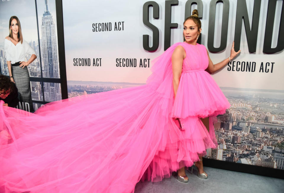 Jennifer Lopez attends the premiere of <em>Second Act</em> on Dec. 12, 2018, in New York City. (Photo: Daniel Zuchnik/FilmMagic)