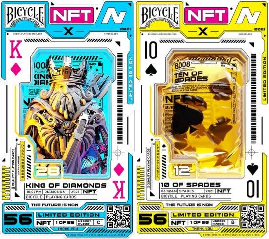 Bicycle recently launched its first-ever NFT collection. They call it the Genesis Collection and it features a deck of cards transformed 1000 years into the future.