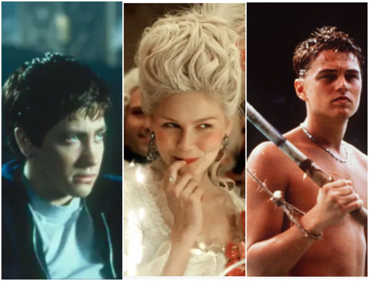 L-R: Donnie Darko, Marie Antoinette and The Beach (Shutterstock)