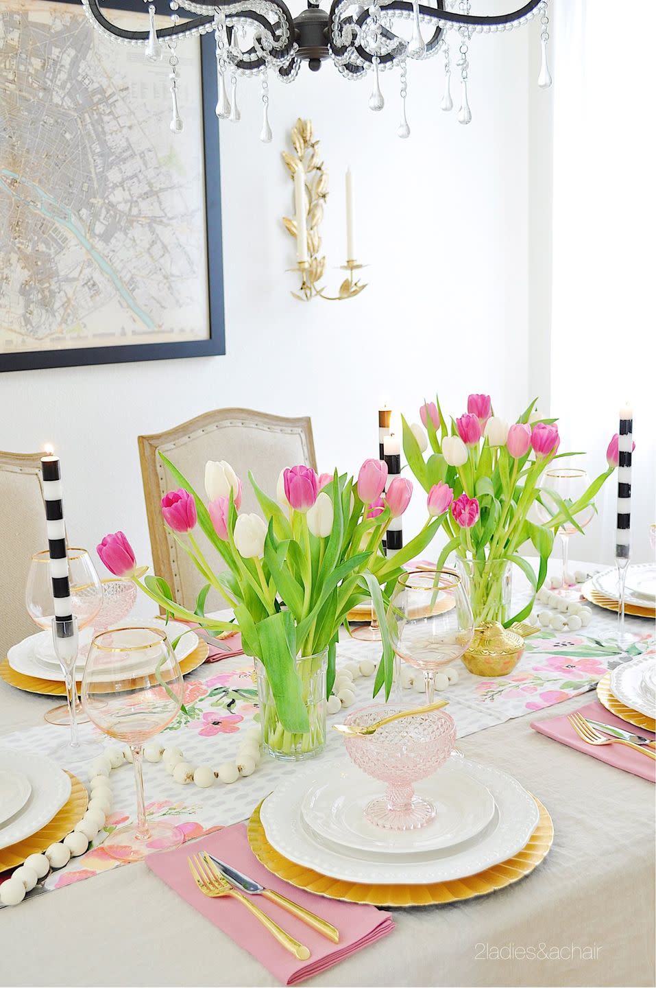 hollywood regency easter table decorations