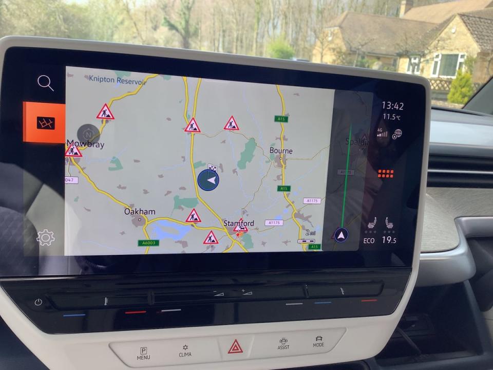Buzz is lumbered with VW’s usual touchscreen controls (Supplied)