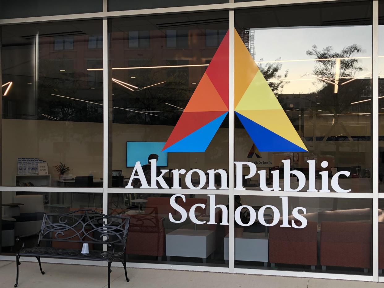 The Akron Public Schools Sylvester Small Administration Building.