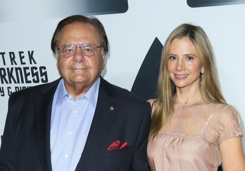 Mira Sorvino's dad Paul has commented on Harvey Weinstein after she revealed he sexually harassed her. Source: Getty