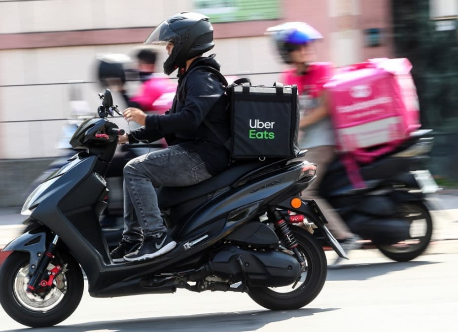 Uber Eats併購foodpanda台灣外送業務，14日宣布達成協議。（中央社資料照）