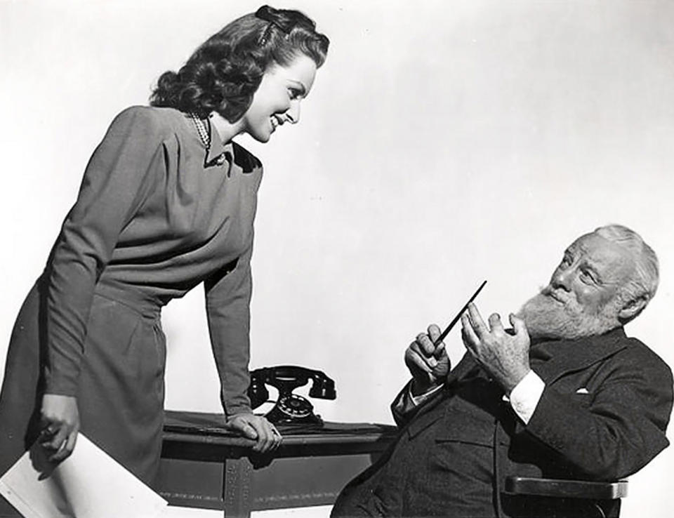 Maureen O'Hara and Edmund Gwenn