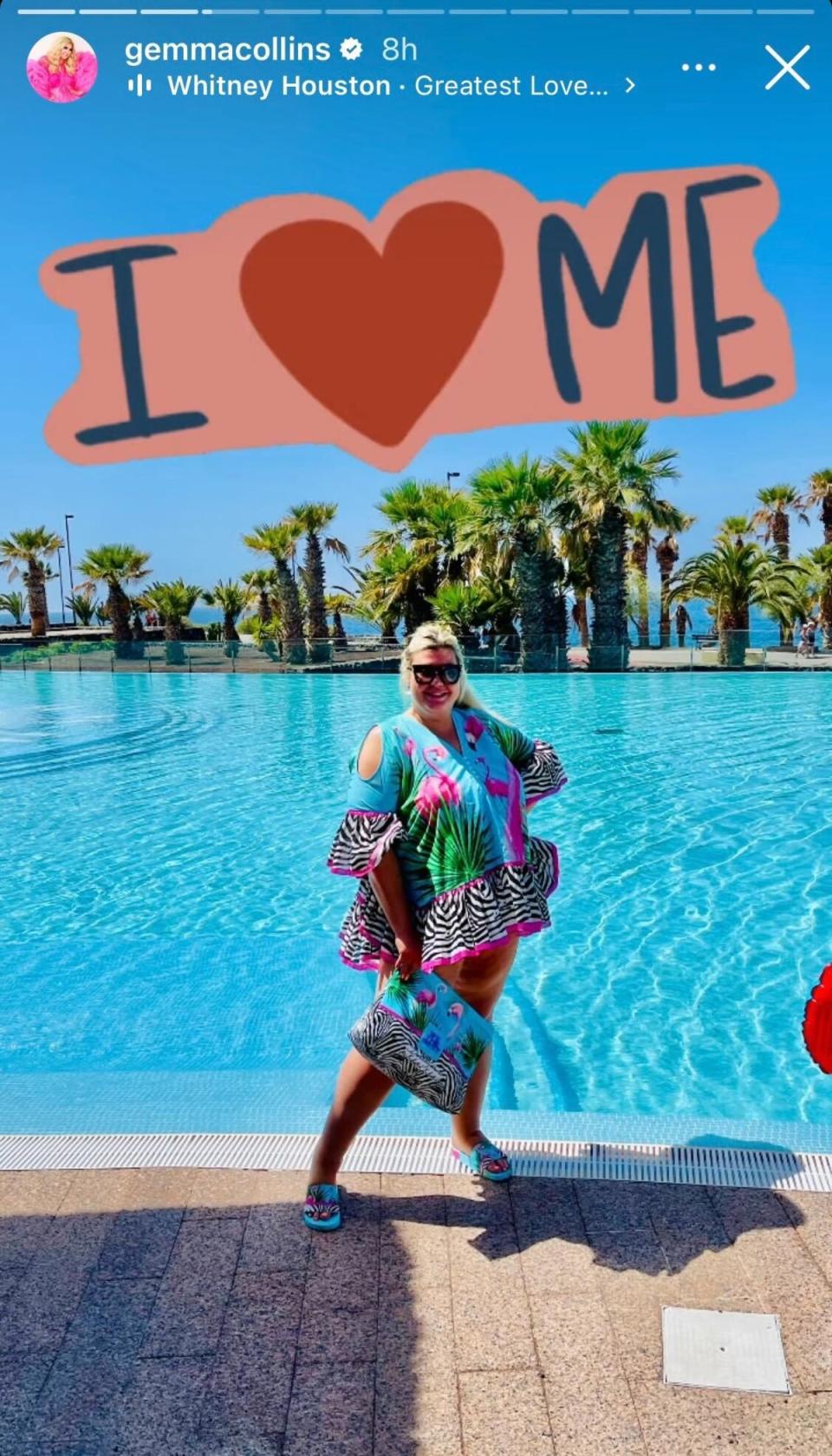 Gemma Collins has encouraged people to love themselves this Valentine’s Day (Instagram/Gemma Collins)