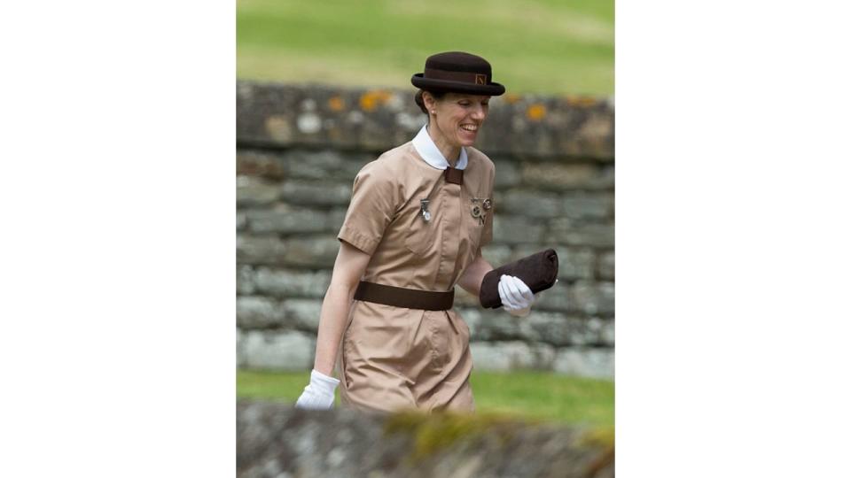  Maria Teresa Turrion Borrallo attends the wedding of Pippa Middleton and James Matthews at St Mark's Church in 2017