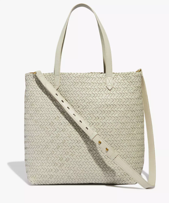Madewell The Medium Transport Tote: Woven Leather Edition