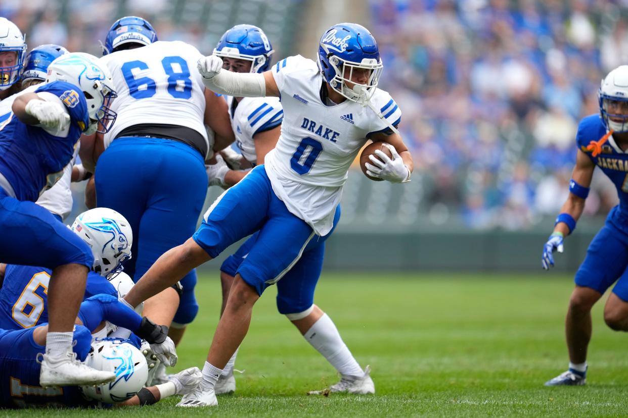 Drake running back Dorian Boyland leads the team in rushing with seven touchdowns. He, and the rest of the Bulldogs, will try to pull off an upset on Saturday against powerhouse North Dakota State.