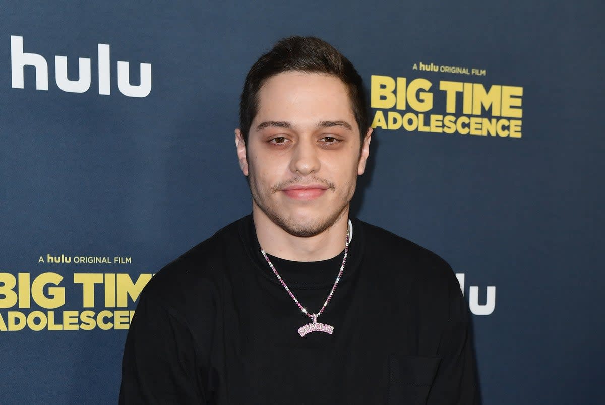 Pete Davidson is reportedly seeking help after being ‘triggered’ by online abuse from Kanye West during his relationship with Kim Kardashian  (AFP via Getty Images)