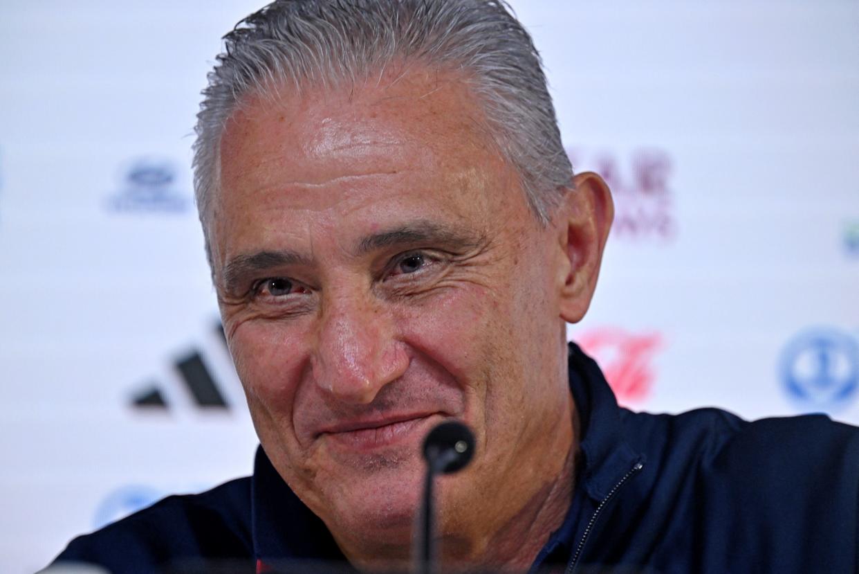 Tite habló frente a los medios previo al debut de Brasil en Qatar 2022 (Foto de: NELSON ALMEIDA / AFP) (Foto de: NELSON ALMEIDA/AFP via Getty Images)