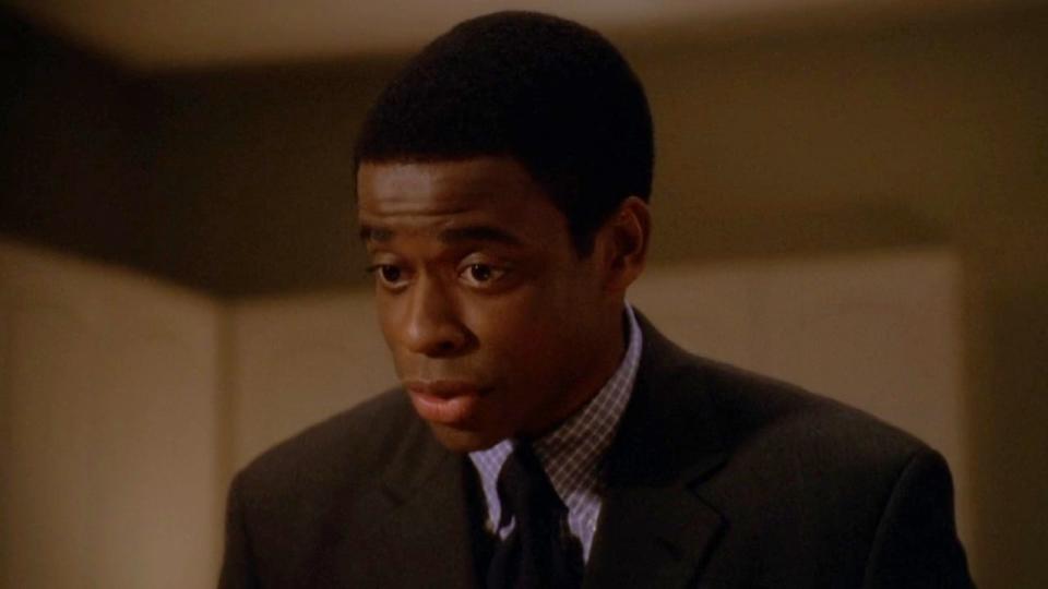 Dule Hill as Charlie Young on The West Wing.
