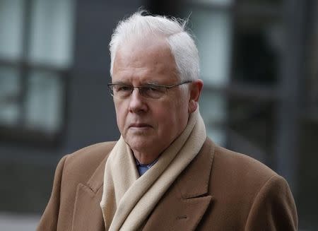 Former Sun newspaper chief reporter John Kay arrives at the Old Bailey courthouse for a preliminary hearing of charges of conspiring to make illegal payments to officials, in central London December 6, 2012. REUTERS/Olivia Harris