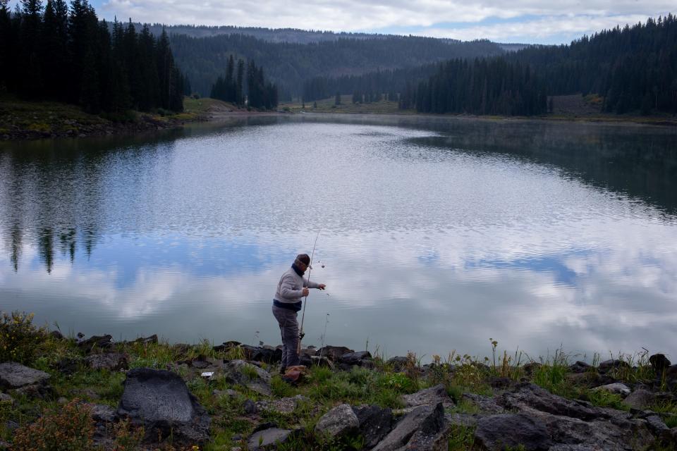 Ward Reservoir headgate, August 21, 2021, Grand Mesa, Colorado.