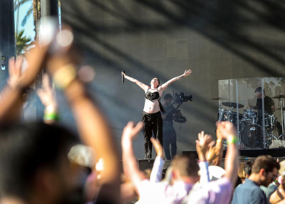Bishop Briggs was in the third trimester of pregnancy when she played at the Coachella music fest in 2022.
