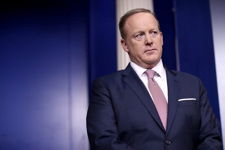 White House Press Secretary Sean Spicer. (Photo: Win McNamee/Getty Images)