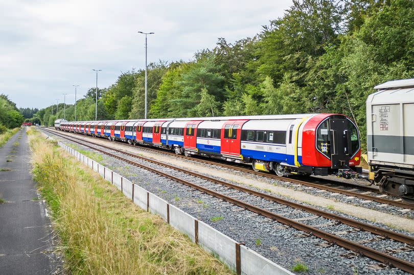 The new Piccadilly Line train arriving in Germany for testing