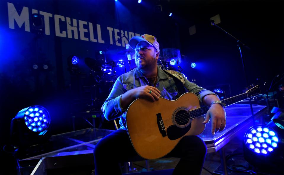 Country pop singer and songwriter Mitchell Tenpenny talks about his latest album “This is the Heavy” in Nashville.