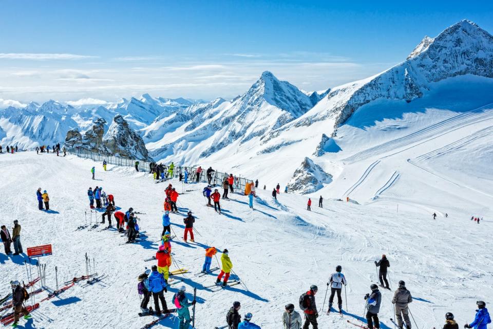 The Hintertux glacier straddles the northern and southern Alps (Getty Images)