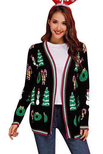 6)  Oversized Christmas Cardigan