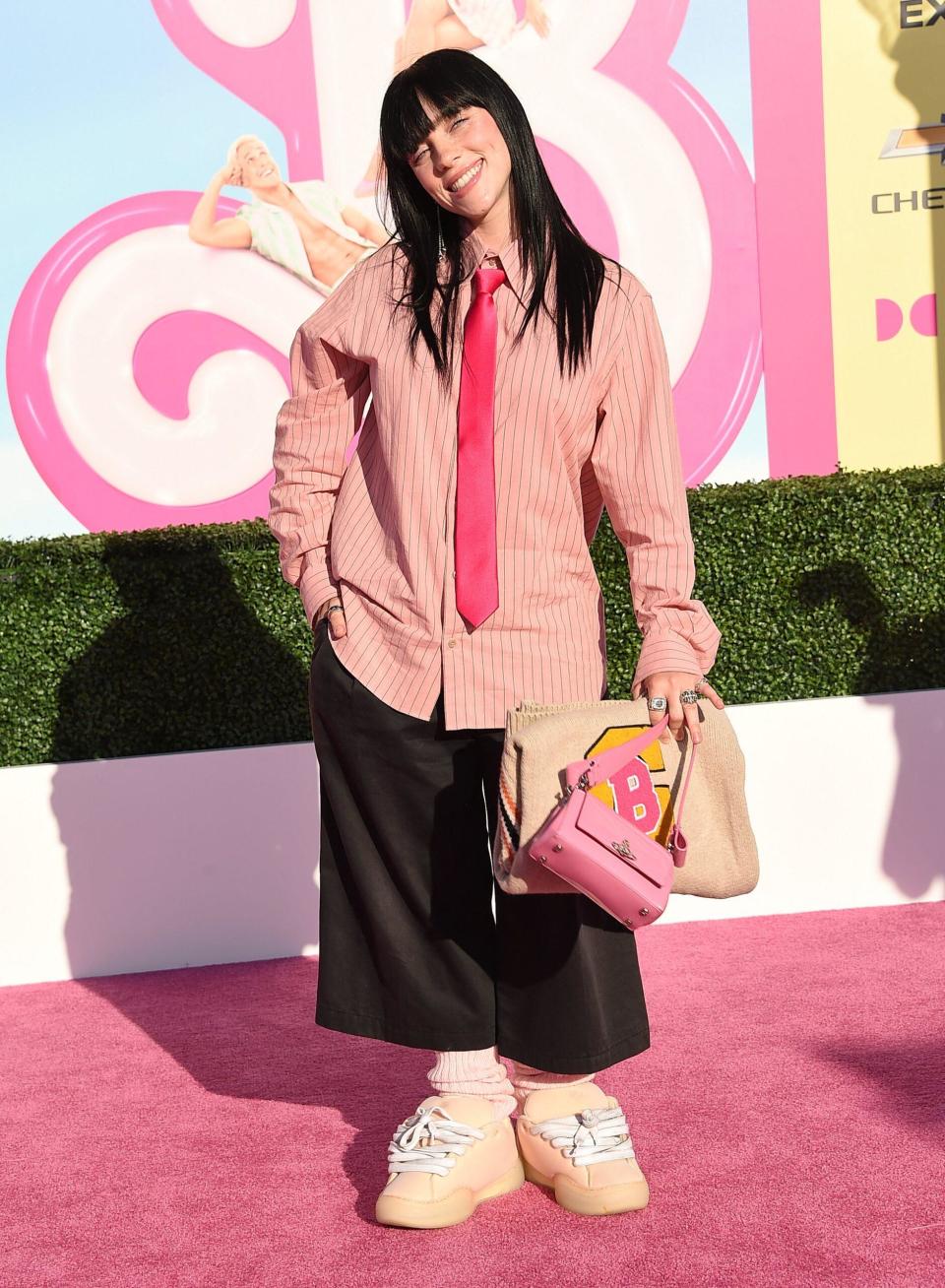 Billie Eilish at the "Barbie" World premiere