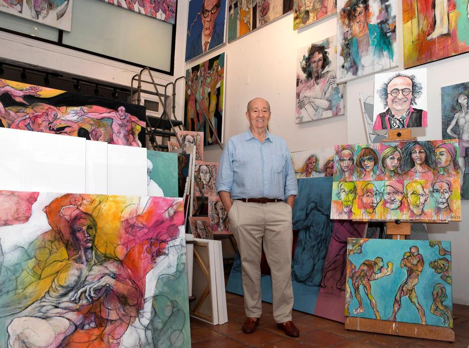 James Wilner, seen in his studio on Feb. 21, says he tries a new approach with every piece he creates, saying, "if you get locked into a particular style, you don't grow. You have to take risk and make mistakes, because that's how you grow."